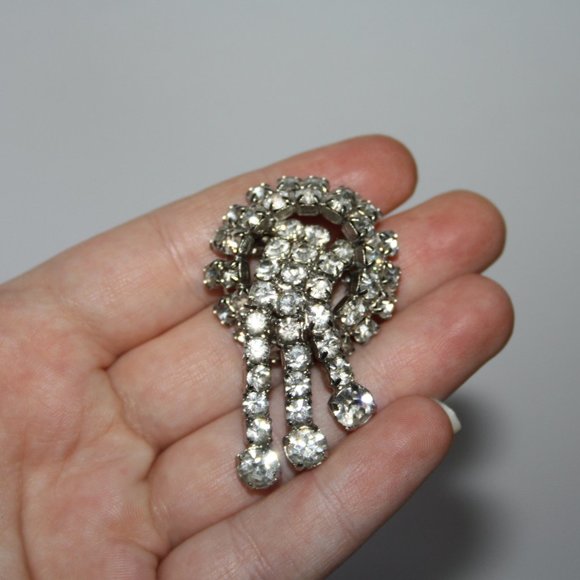 Vintage rhinestone brooch - Picture 4 of 5